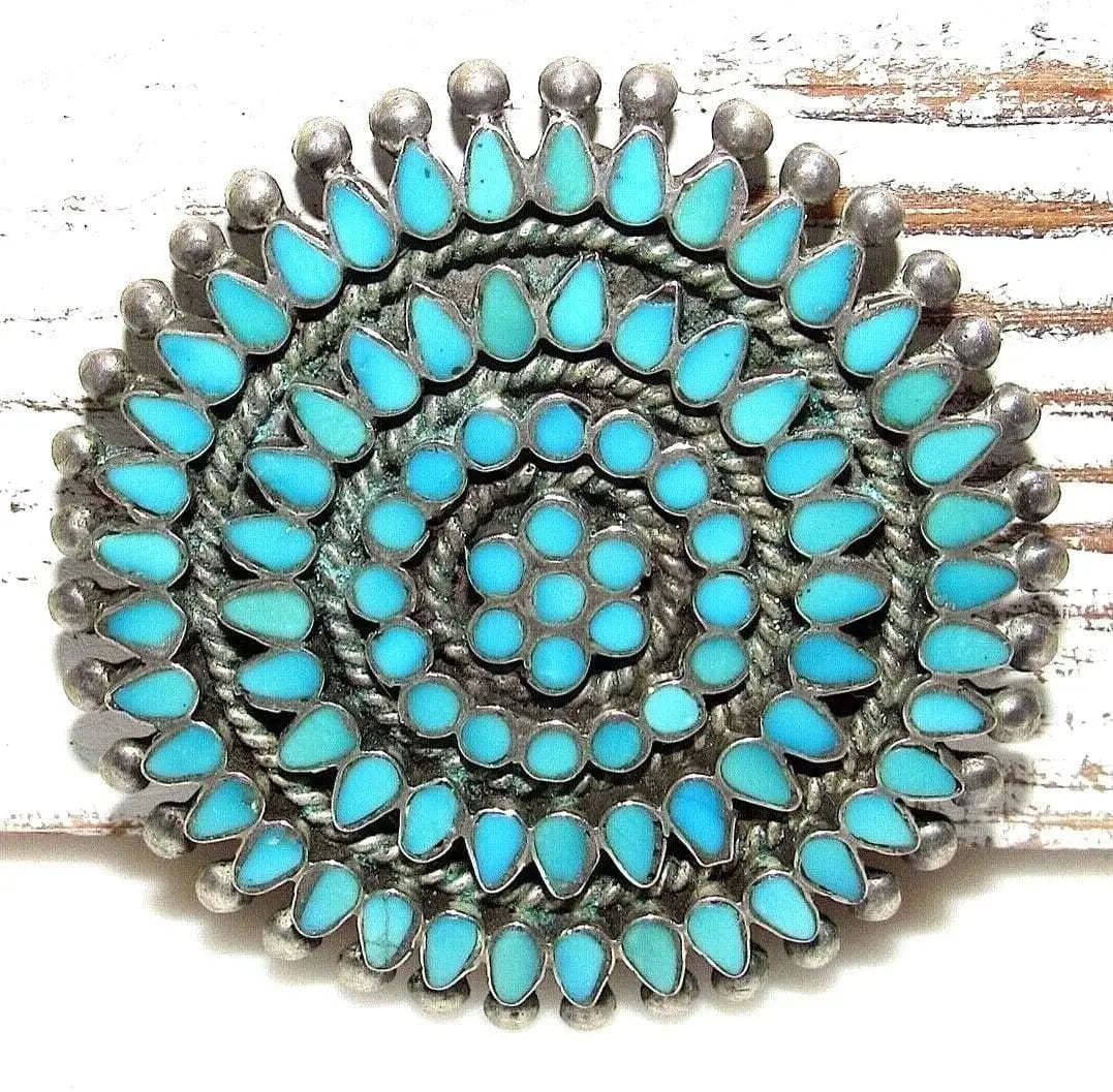 Native American Turquoise Brooches Pins Pendants Collection