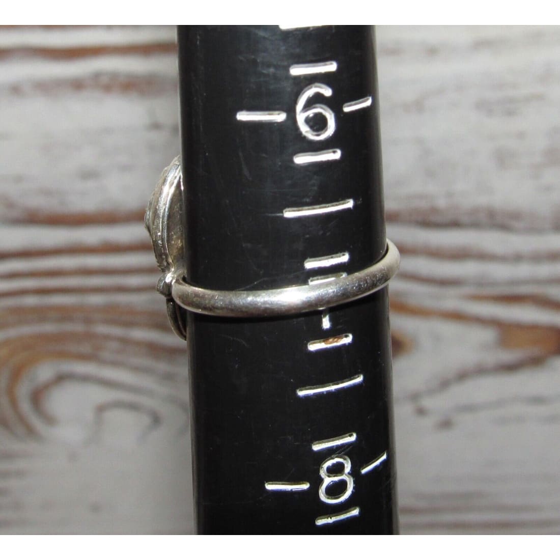 Zuni Snake Ring Size 7.5 Effie Calavaza Sleeping Beauty Turquoise Sterling Silver