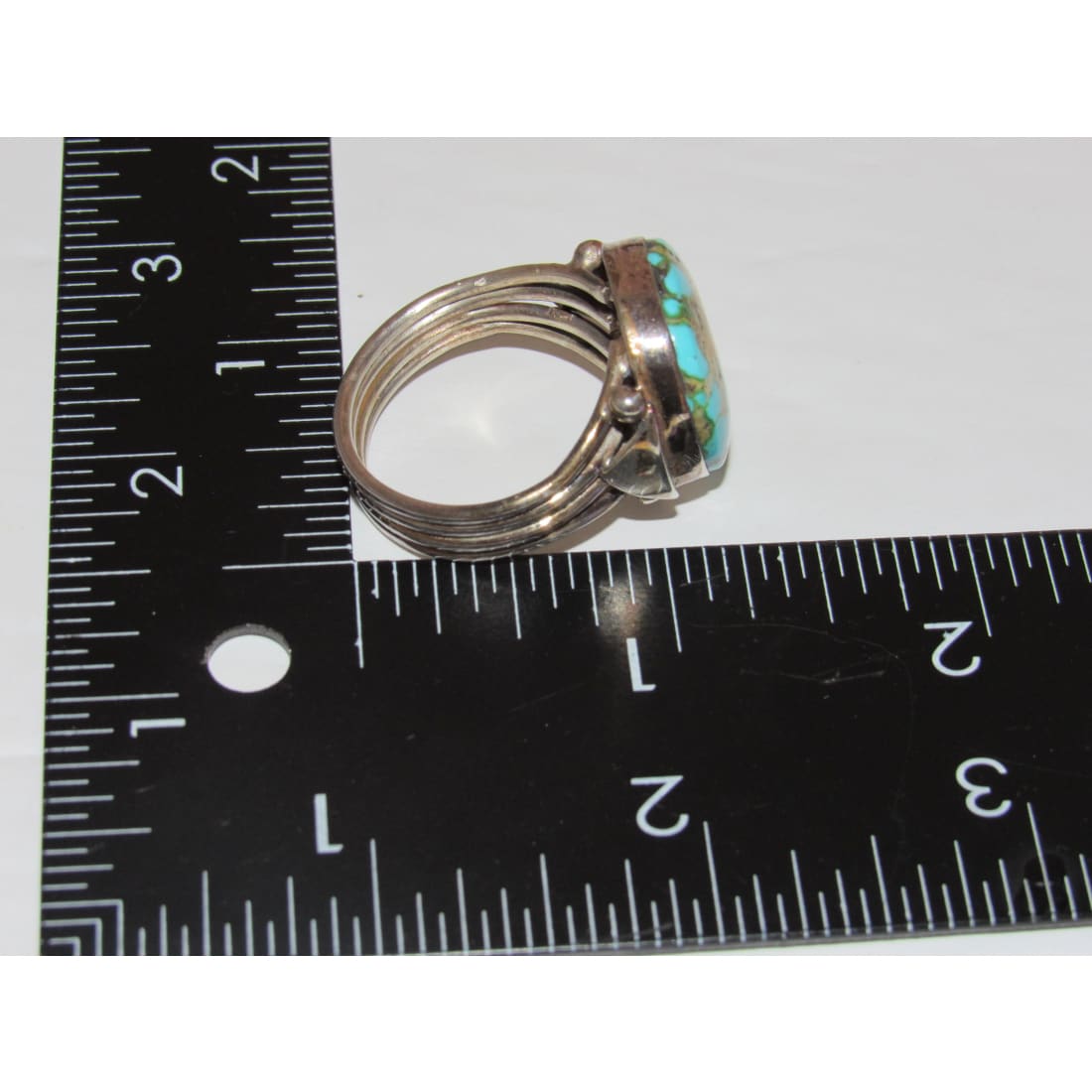 Vintage Navajo Royston Turquoise Men Ring Sz 13 Sterling Silver