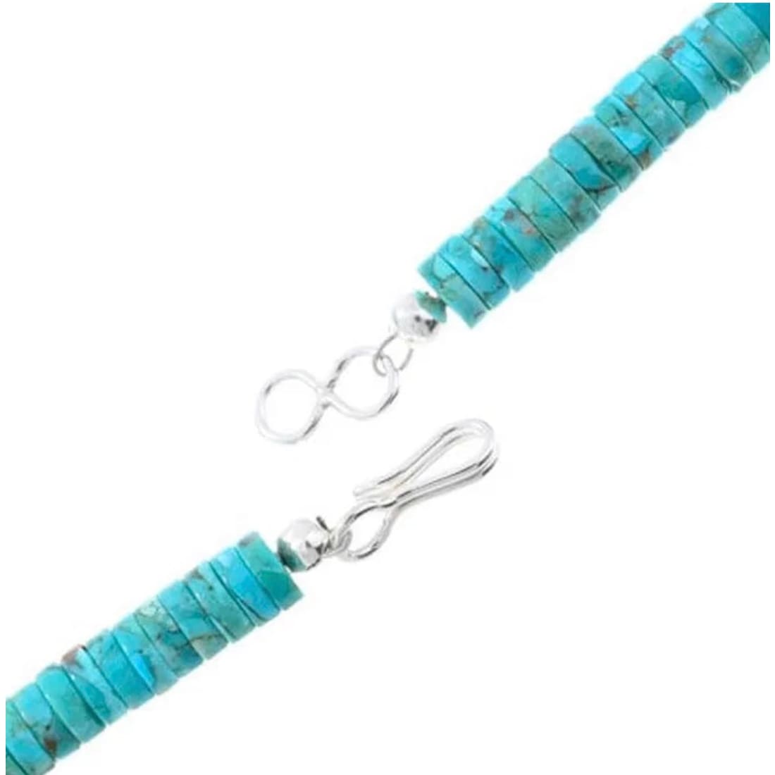 Navajo Turquoise Heishi Necklace Spiny Oyster Navajo Pearls