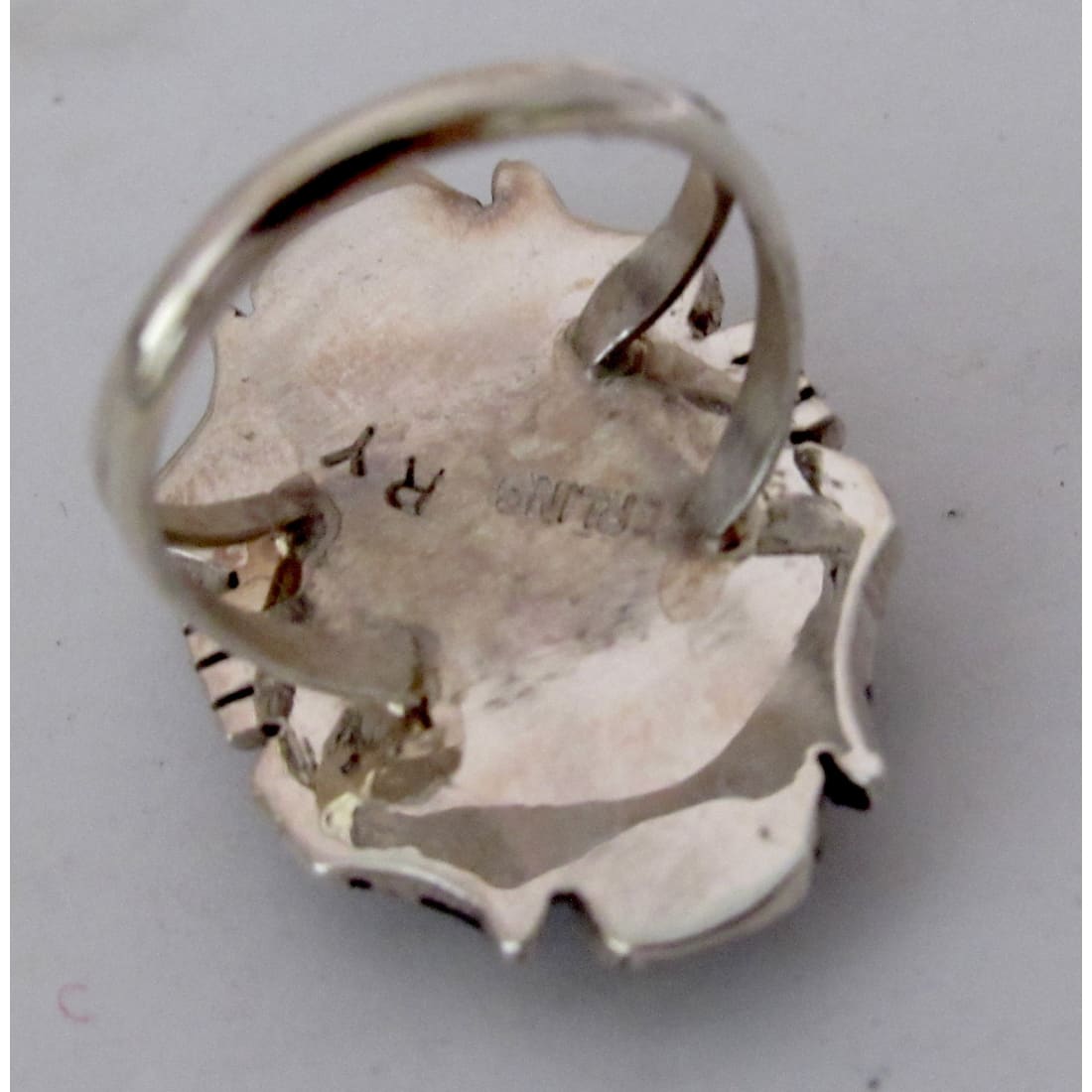 Navajo Kingman Turquoise Ring Sz 6.5 Sterling Silver Native American Signed