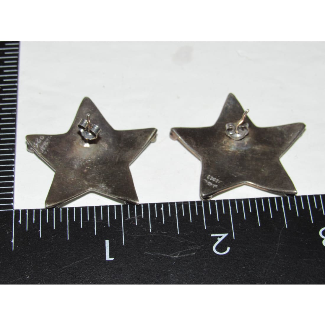Vintage 925 TAXCO Mexico Star Post Earrings Sterling Silver