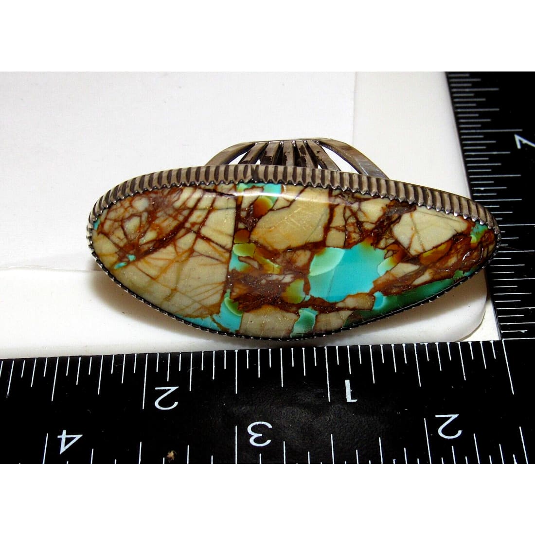 Massive Navajo Boulder Royston Turquoise Statement Ring Sz 9 Will Denetdale