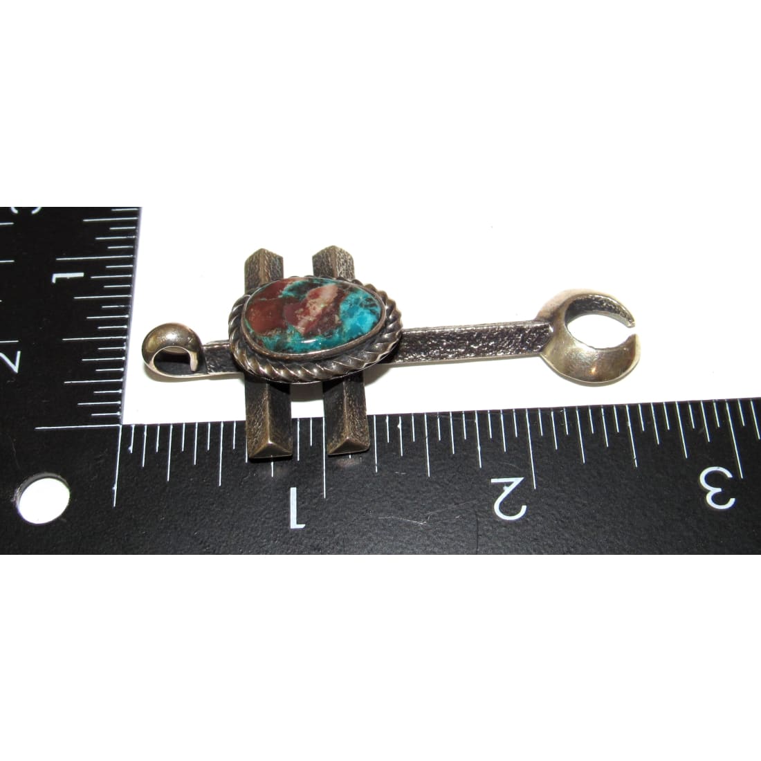 Navajo Tufa Cast Dragonfly Cross Pendant Naja Red Mountain Turquoise