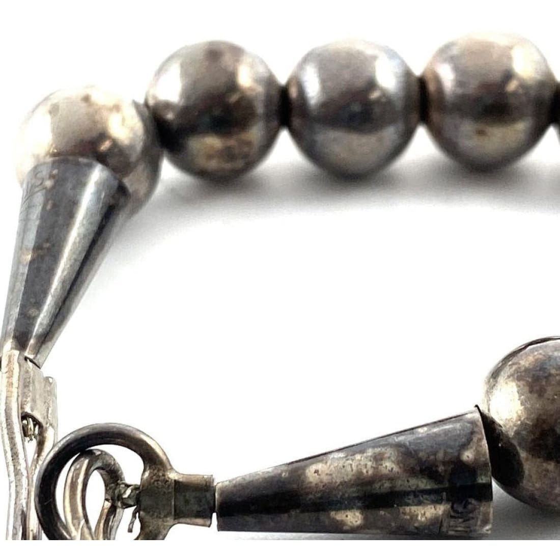 Old Pawn Navajo Pearls Necklace Sterling Silver