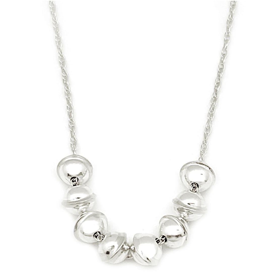 Navajo Pearls Bar Necklace Sterling Silver V. Johnson