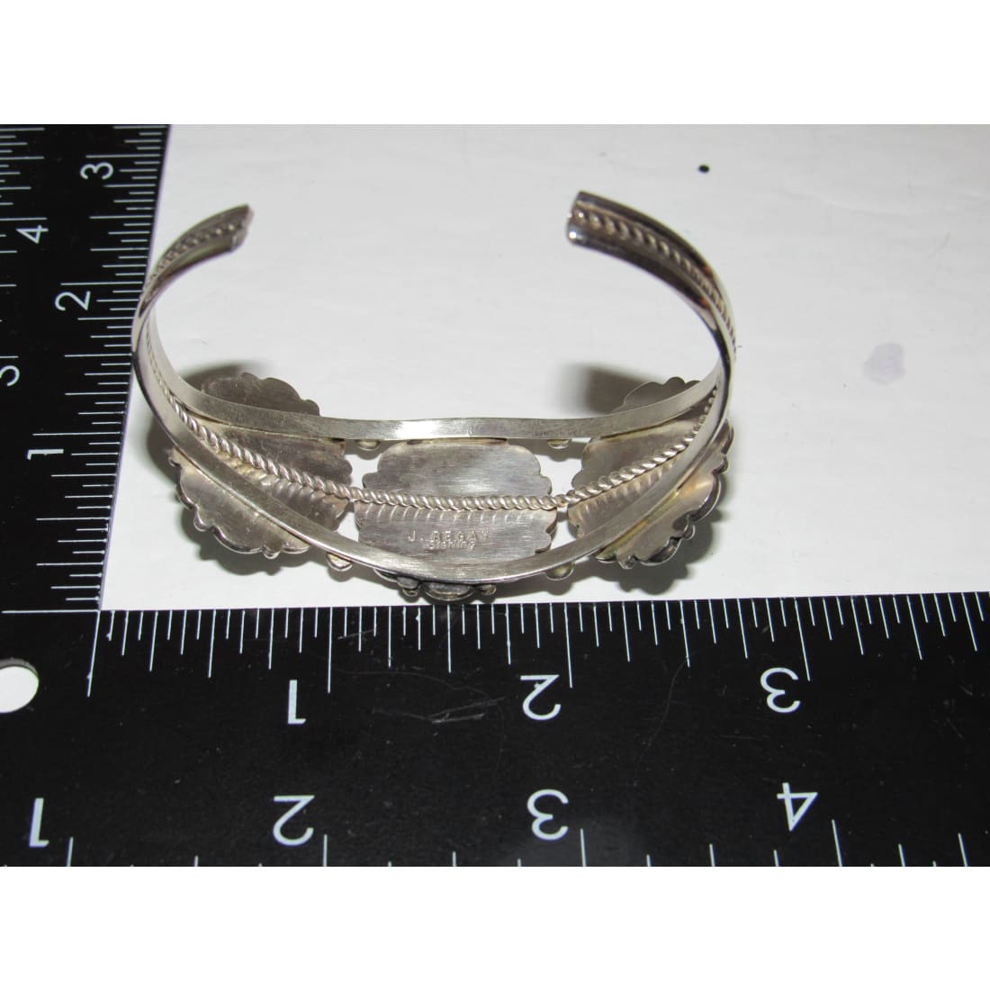Navajo Royston Turquoise Sterling Cuff Bracelet Native American J Begay