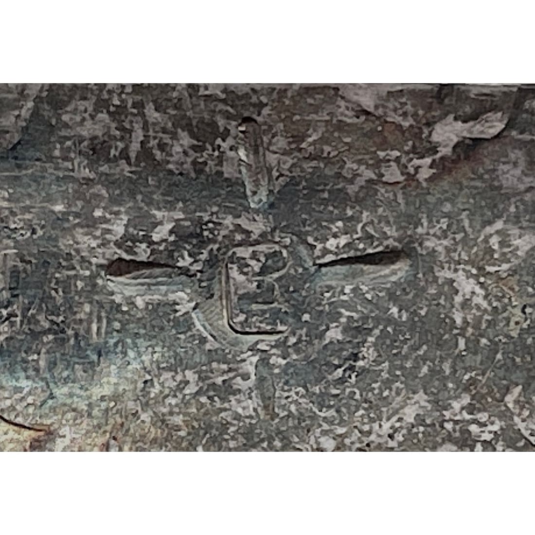 Vintage Navajo Sterling Silver Turquoise Chip Inlay Cuff Bracelet Signed