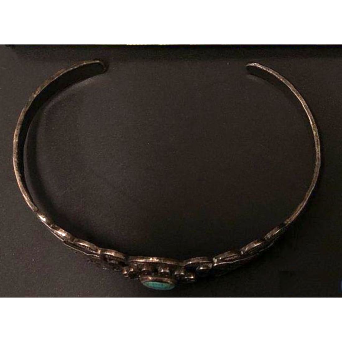 Fred Harvey Era Bracelet Navajo Sterling Turquoise Arrows