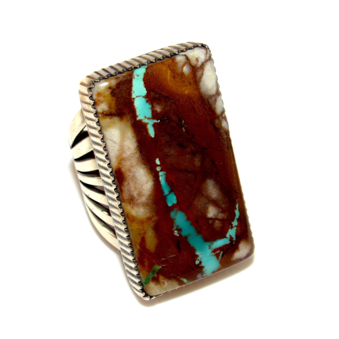 Massive Navajo Boulder Royston Turquoise Statement Ring Sz