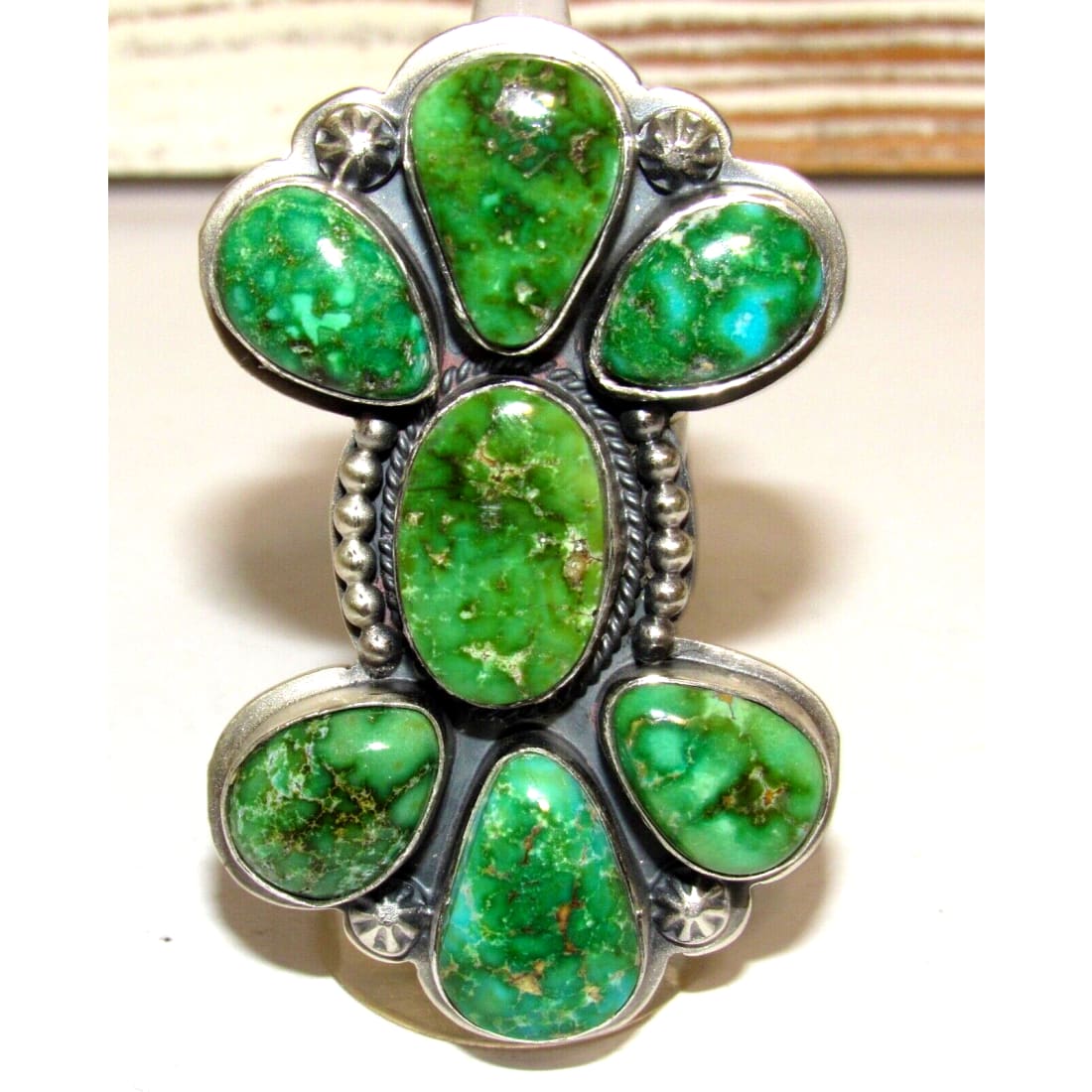 Stunning newest adjustable Navajo ring