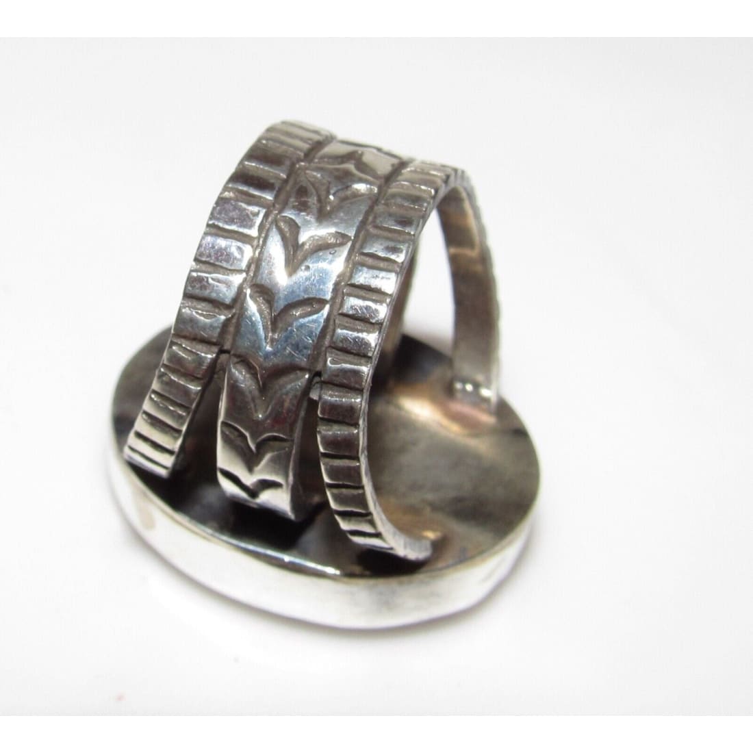 Native American Purple Spiny Ring Sz 8 San Felipe Sterling Silver Signed Native American