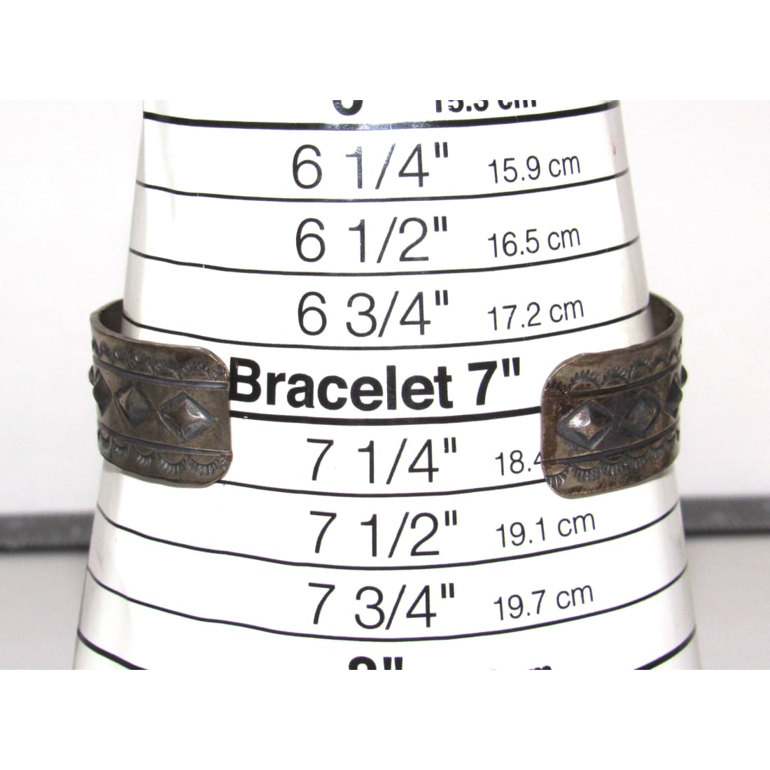 Native American Royston Cuff Bracelet Signed 7’’ Wrist