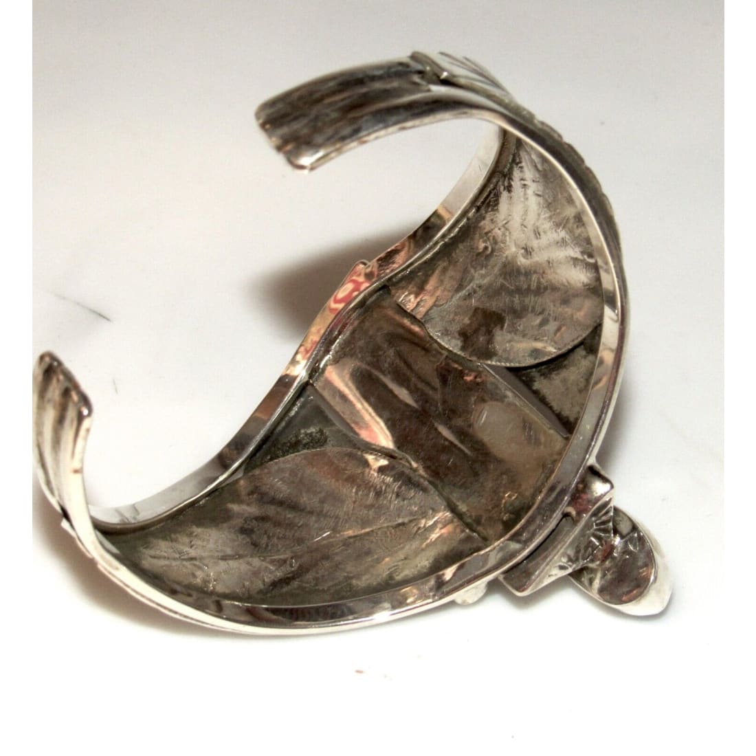 Navajo Adam Fierro Turquoise Spiny Oyster Sterling Cuff