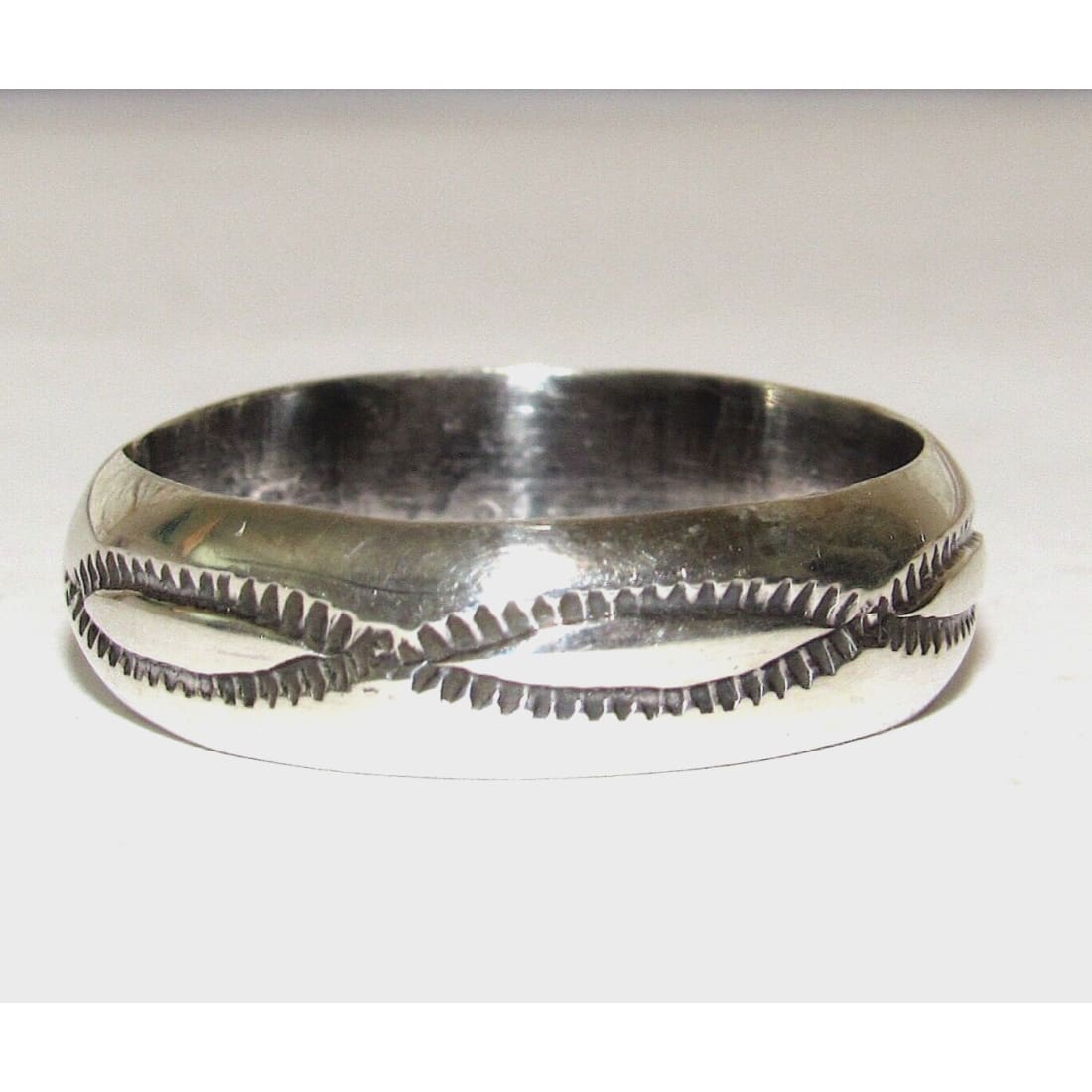 Navajo Band Ring Size 10 Sterling Silver Ingot Band Rob