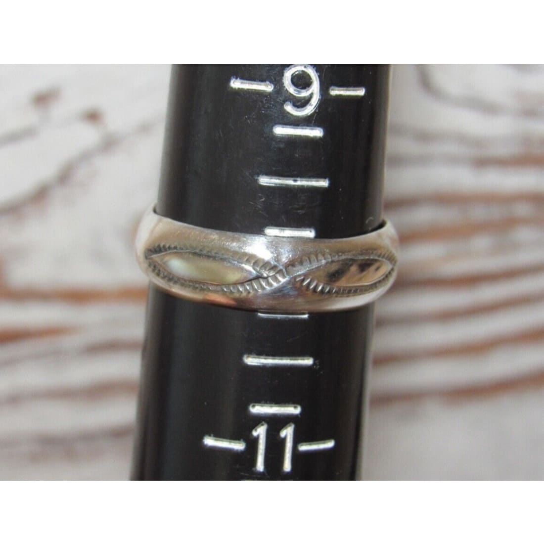 Navajo Band Ring Size 10 Sterling Silver Ingot Band Rob