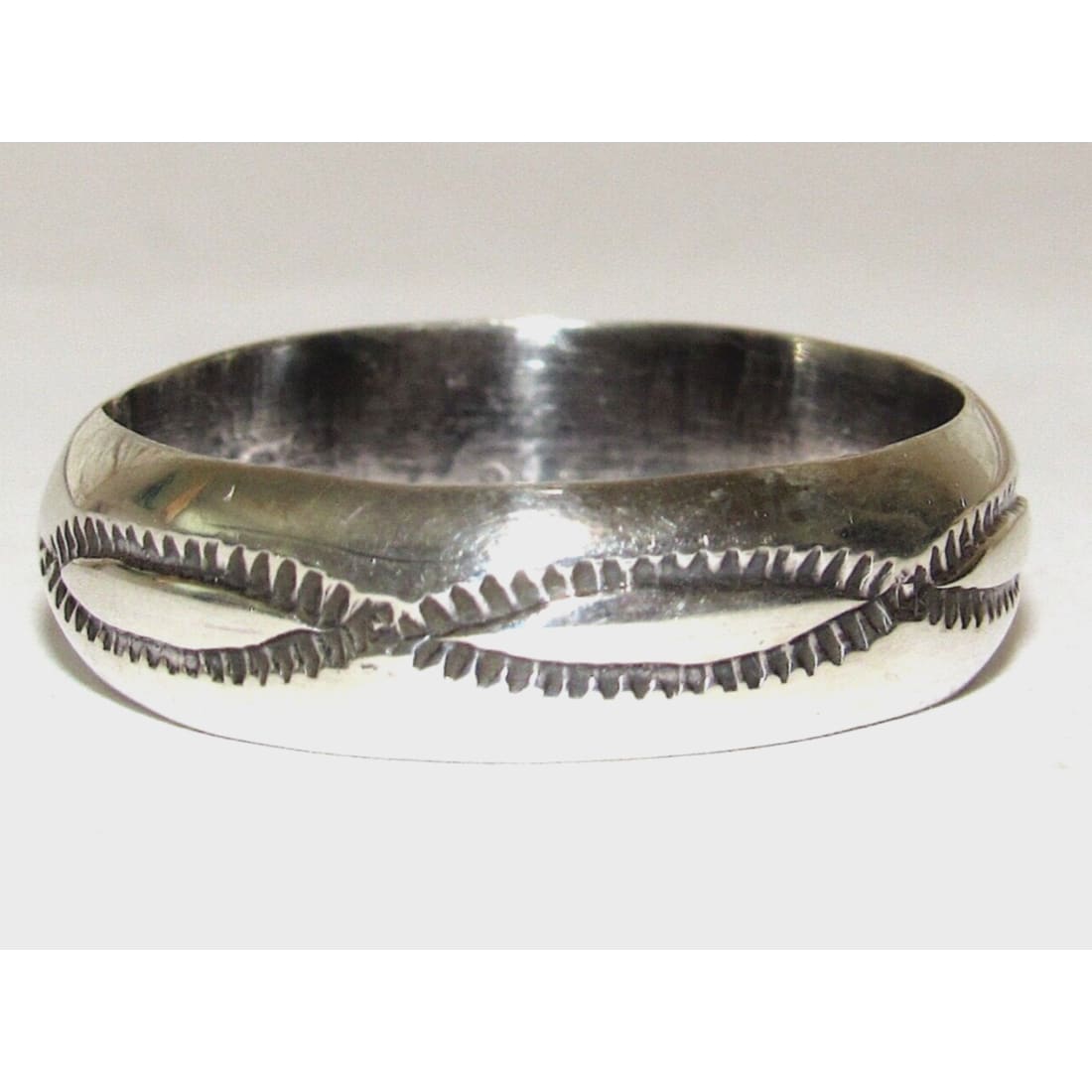 Navajo Band Ring Size 10 Sterling Silver Ingot Band Rob