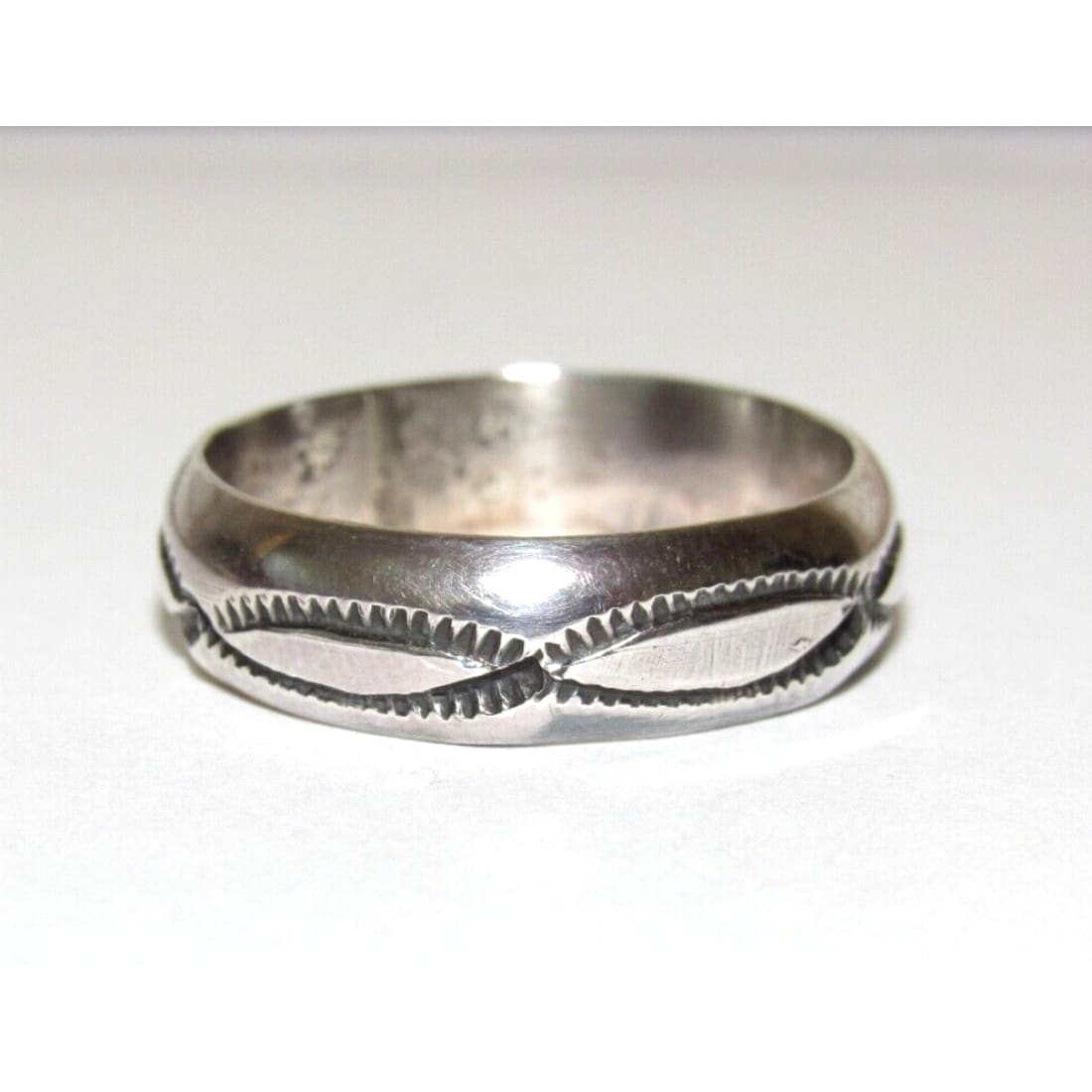 Navajo Band Ring Size 9.5 Sterling Silver Ingot Band Rob