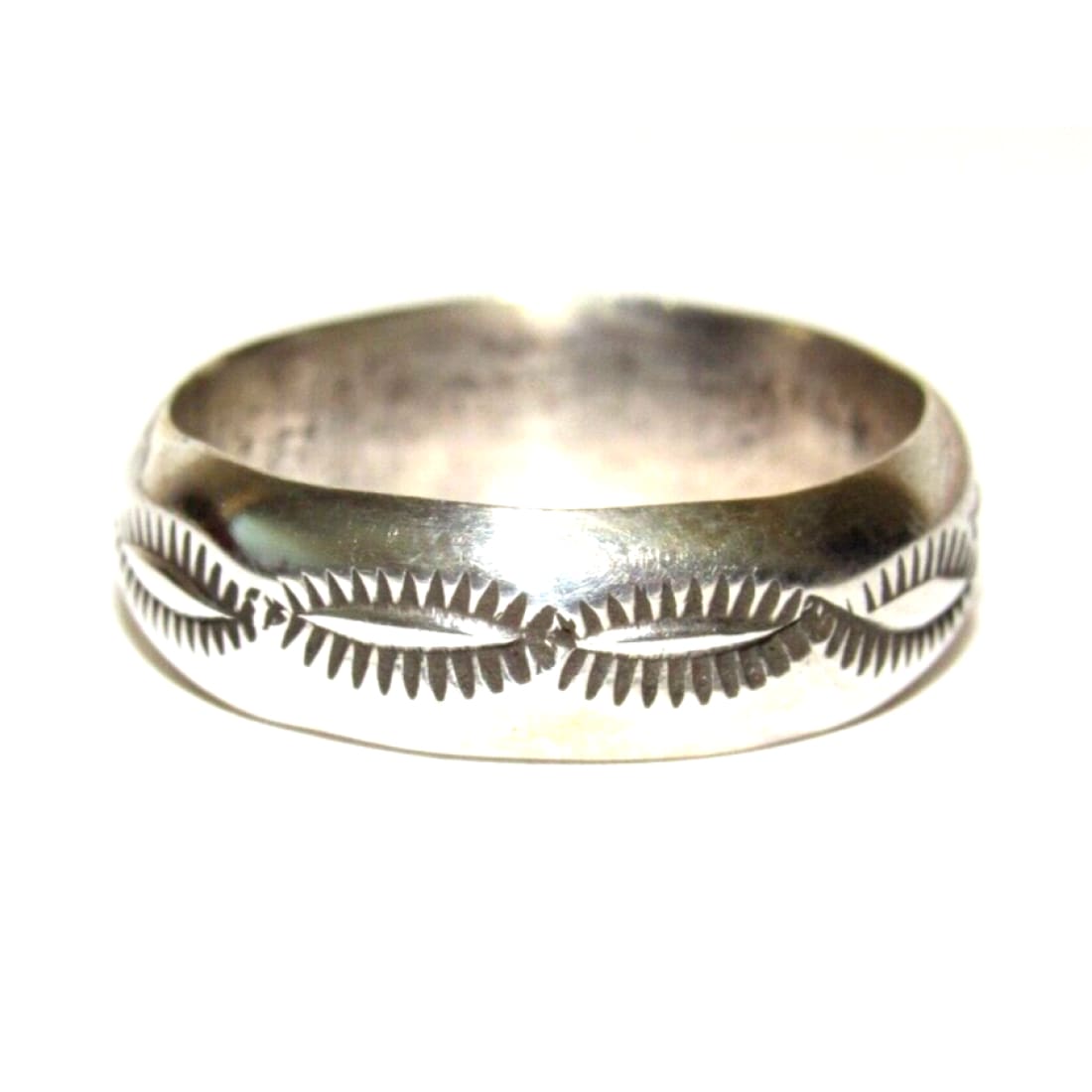 Navajo Band Ring Size 9 - Sterling Silver by Rob Cadman