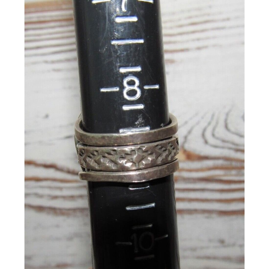 Navajo Blue Diamond Mine Turquoise Ring Sz 9 Sterling Silver