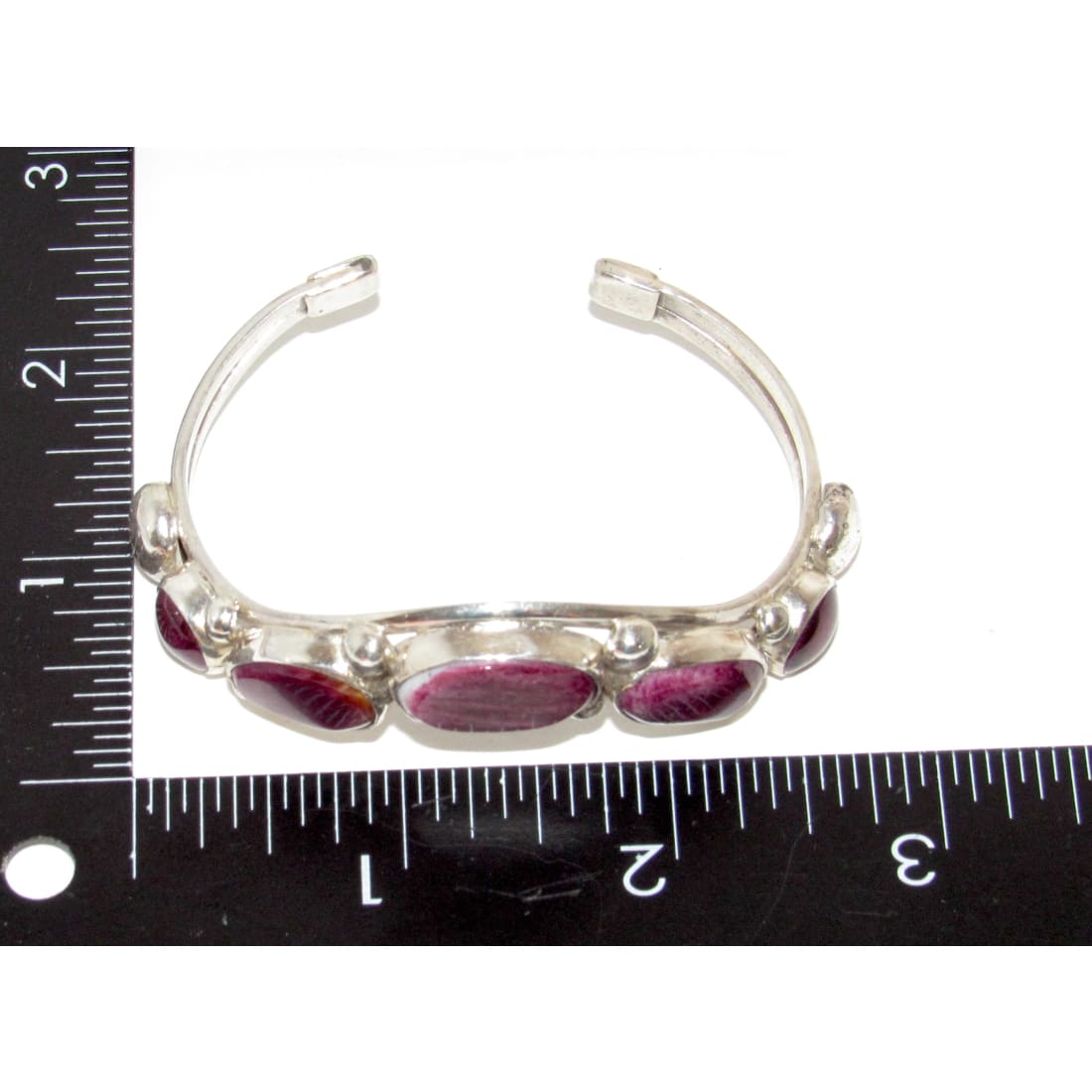 Navajo Davida Lister Purple Spiny Cuff Bracelet 925