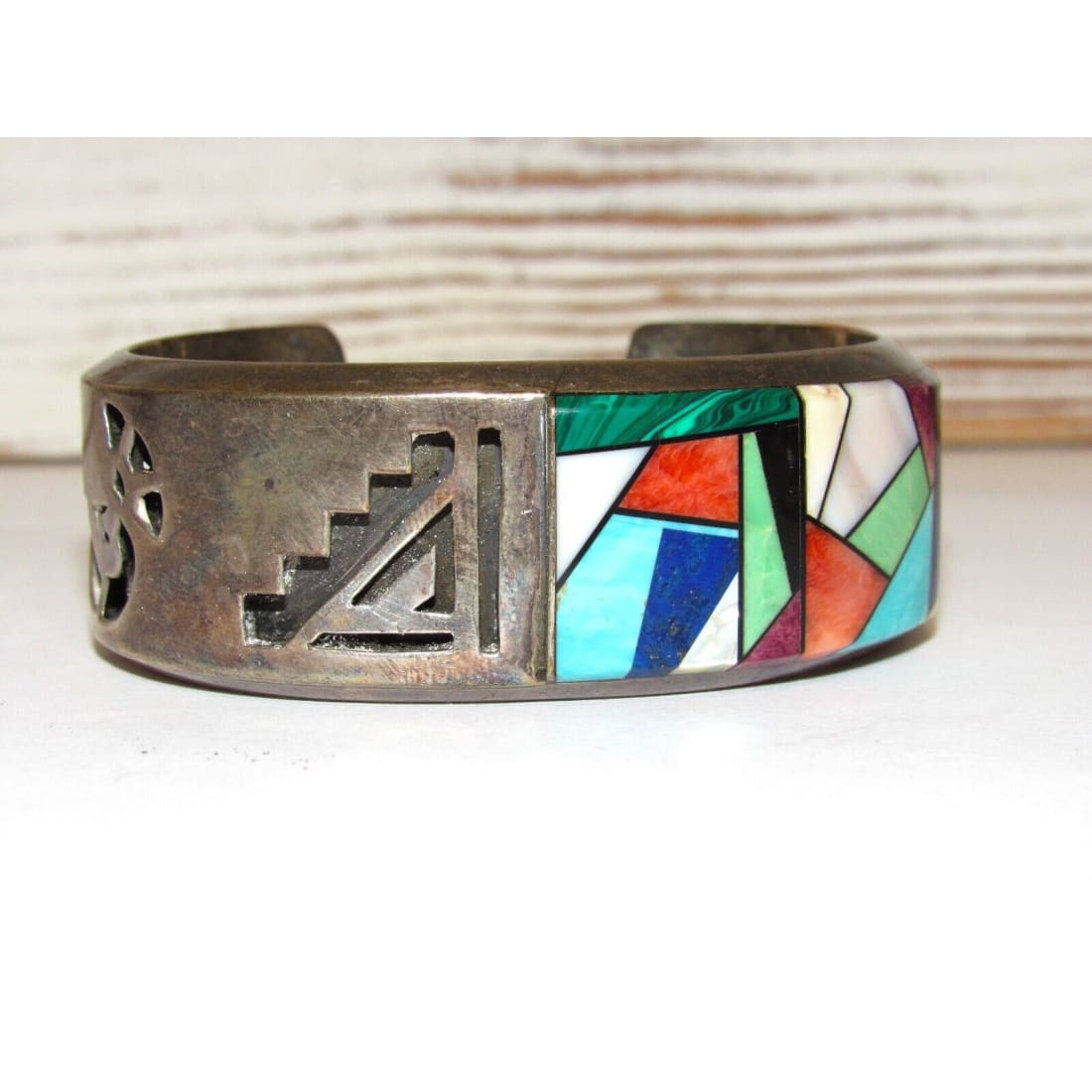 NAVAJO Dean Brown Museum Quality Cuff Bracelet Sterling