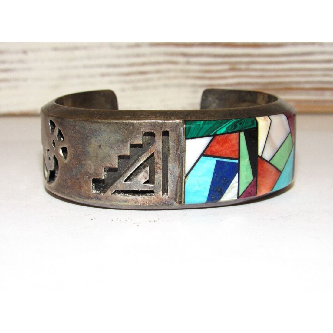NAVAJO Dean Brown Museum Quality Cuff Bracelet Sterling