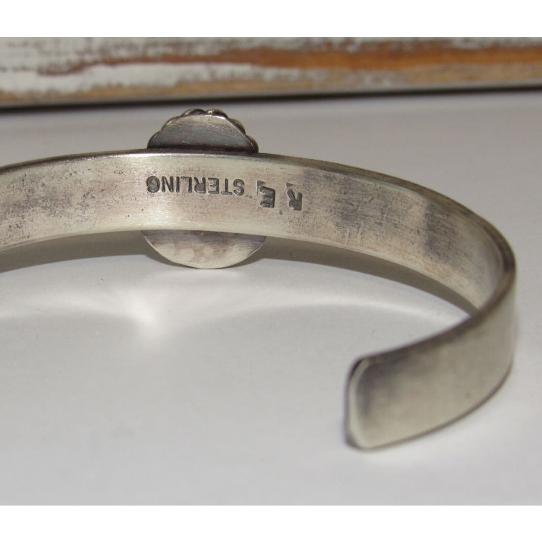 Navajo Golden Hills Turquoise Stacker Cuff Sterling Hand