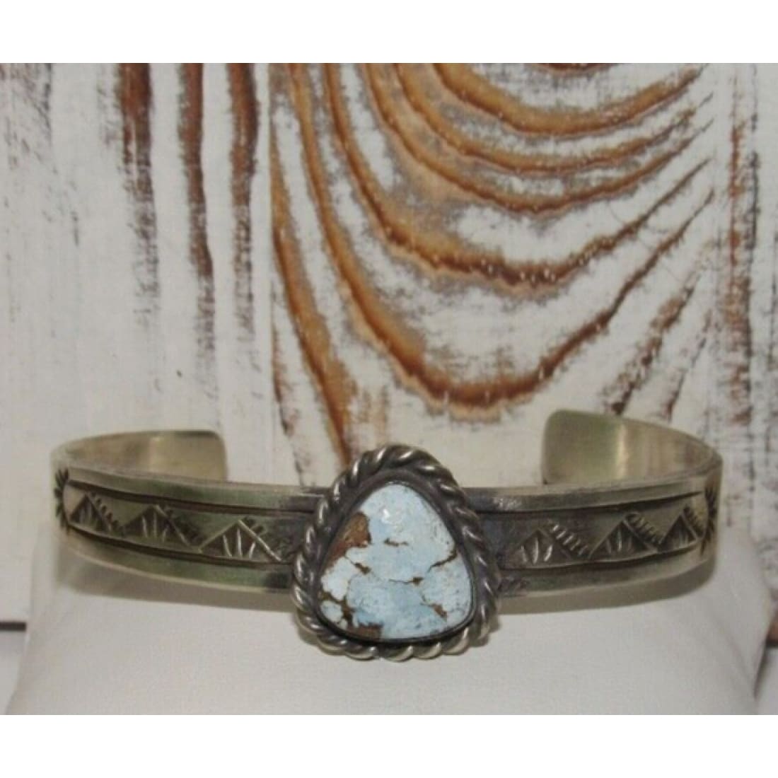 Navajo Golden Hills Turquoise Stacker Cuff Sterling Hand