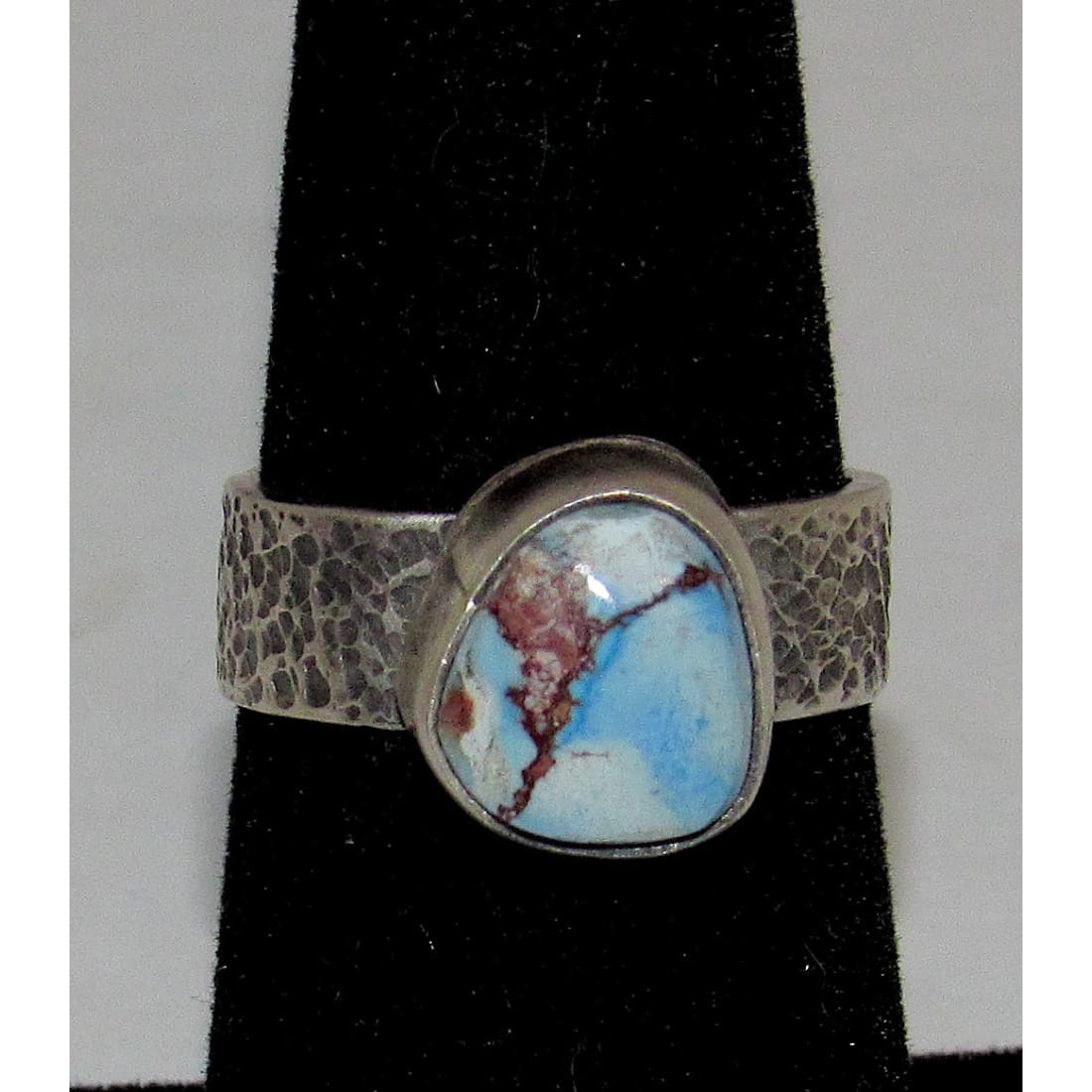 Navajo Golden Hills Turquoise Ring Sz 6 Sterling Silver Eli