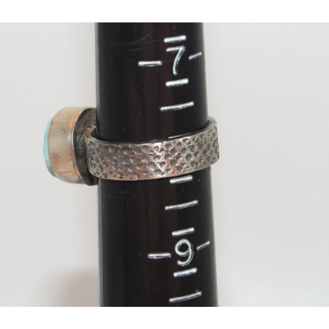 Navajo Golden Hills Turquoise Ring Sz 8 Sterling Silver Eli