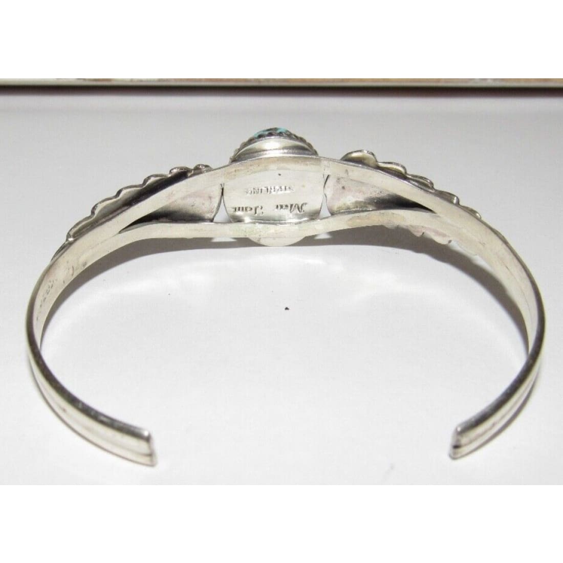Navajo Kingman Turquoise Stacker Cuff Bracelet Sterling