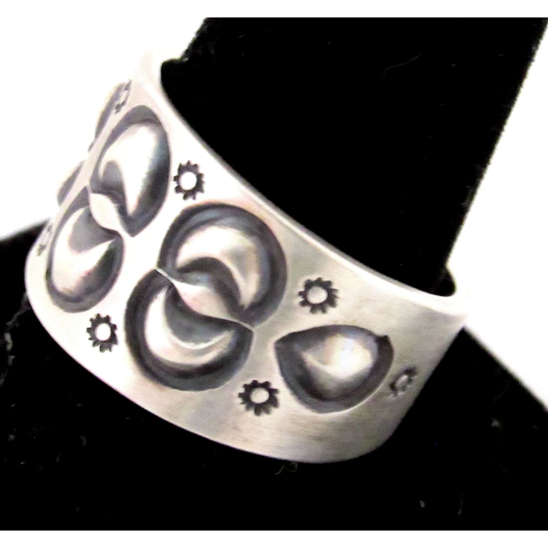 Navajo Martha Cayatineto Ring Size 10 Sterling Silver Band