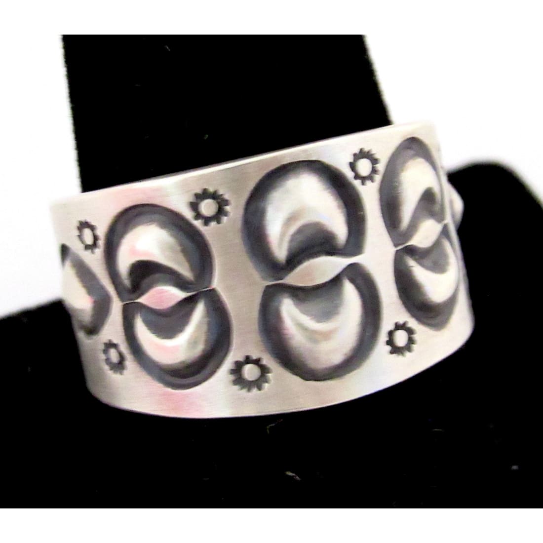 Navajo Martha Cayatineto Ring Size 10 Sterling Silver Band
