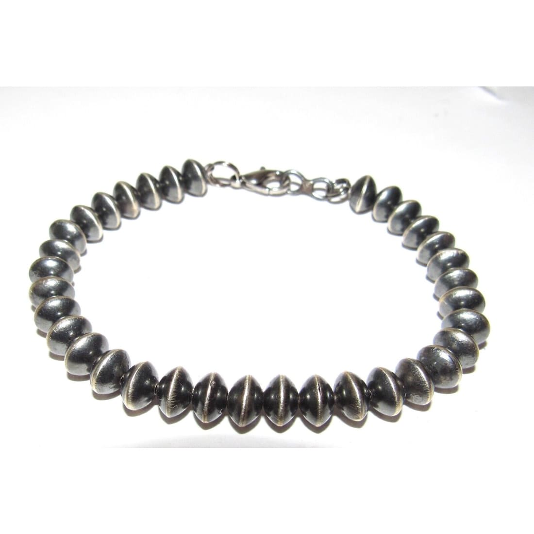 Navajo Pearl Beaded Bracelet Native American Sterling Silver