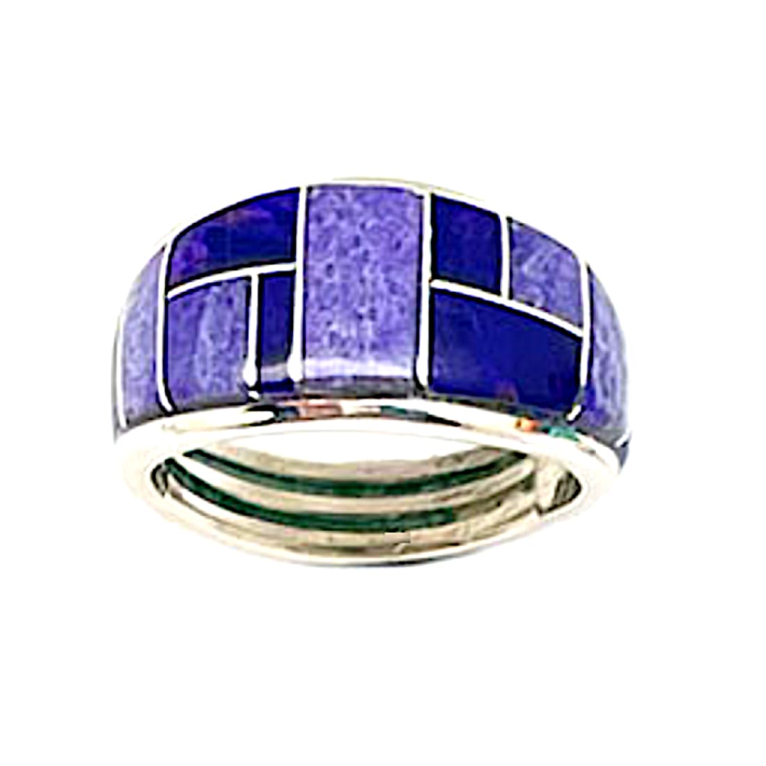 Navajo Purple Chariote Sugilite Inlay Ring Sz 7 Sterling