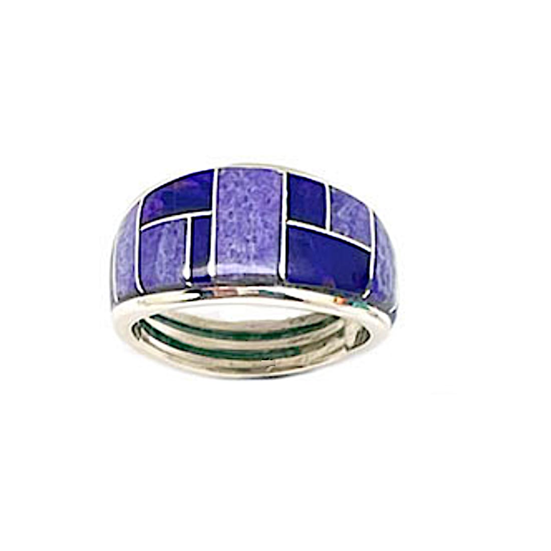 Navajo Purple Chariote Sugilite Inlay Ring Sz 7 Sterling