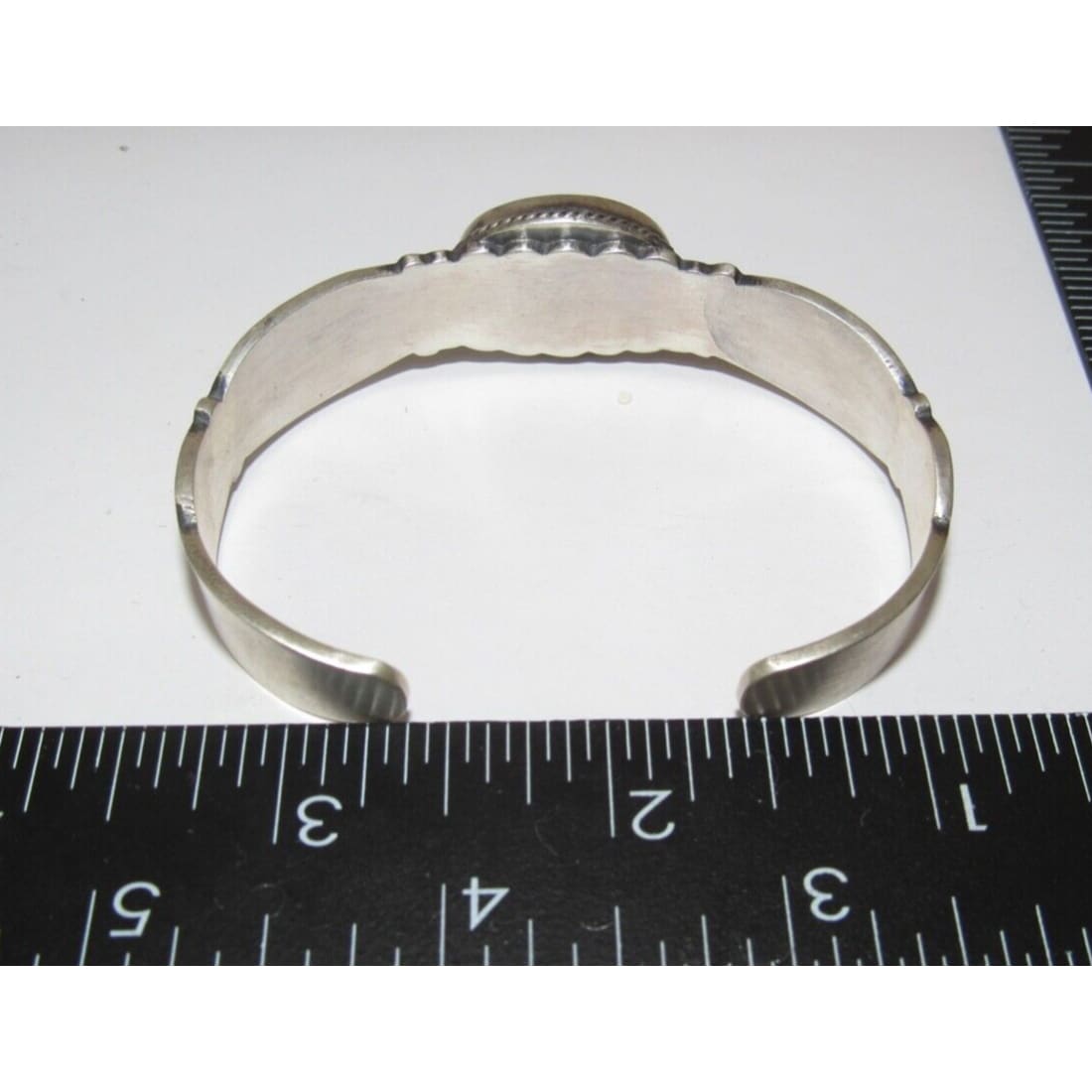 Navajo Purple Spiny Stacker Cuff Sterling Silver Ingot