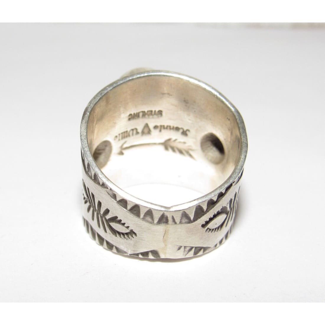 Navajo R.Willie Royston Turquoise Ring Sz 9 Sterling Silver