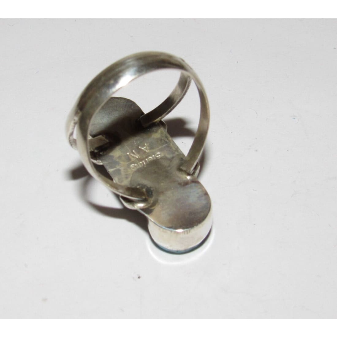 Navajo Royston Turquoise s Stone Design Ring Sz 9 Sterling