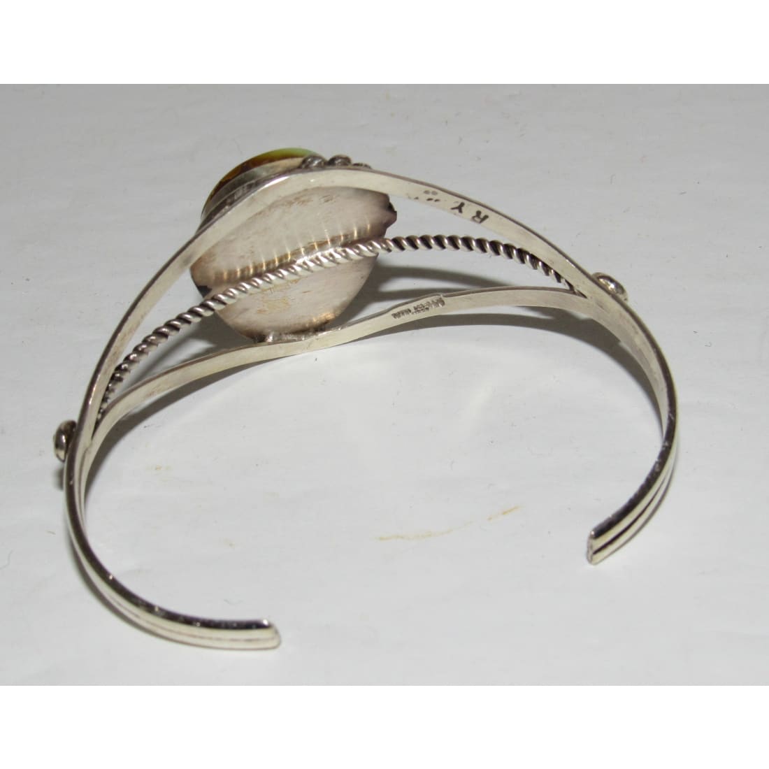 Navajo Royston Turquoise Sterling Cuff Bracelet Native