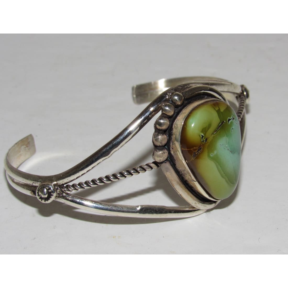 Navajo Royston Turquoise Sterling Cuff Bracelet Native