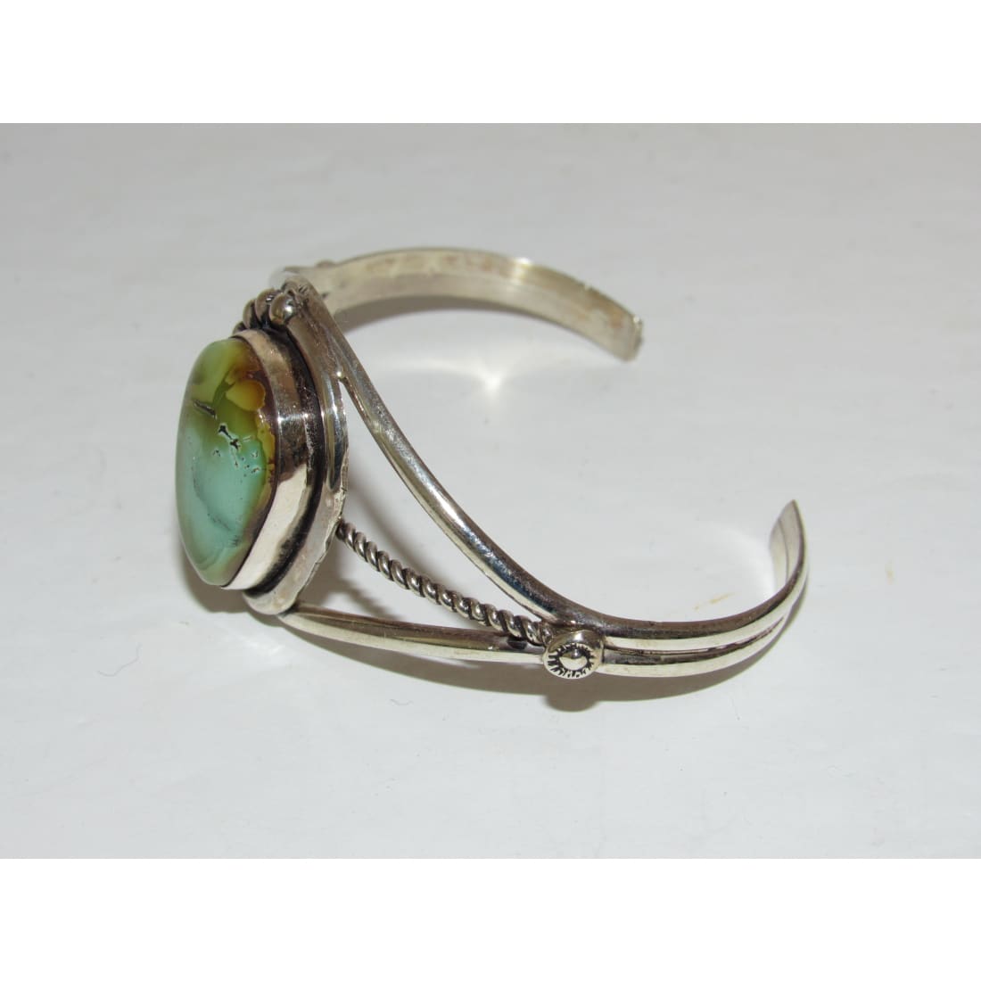 Navajo Royston Turquoise Sterling Cuff Bracelet Native