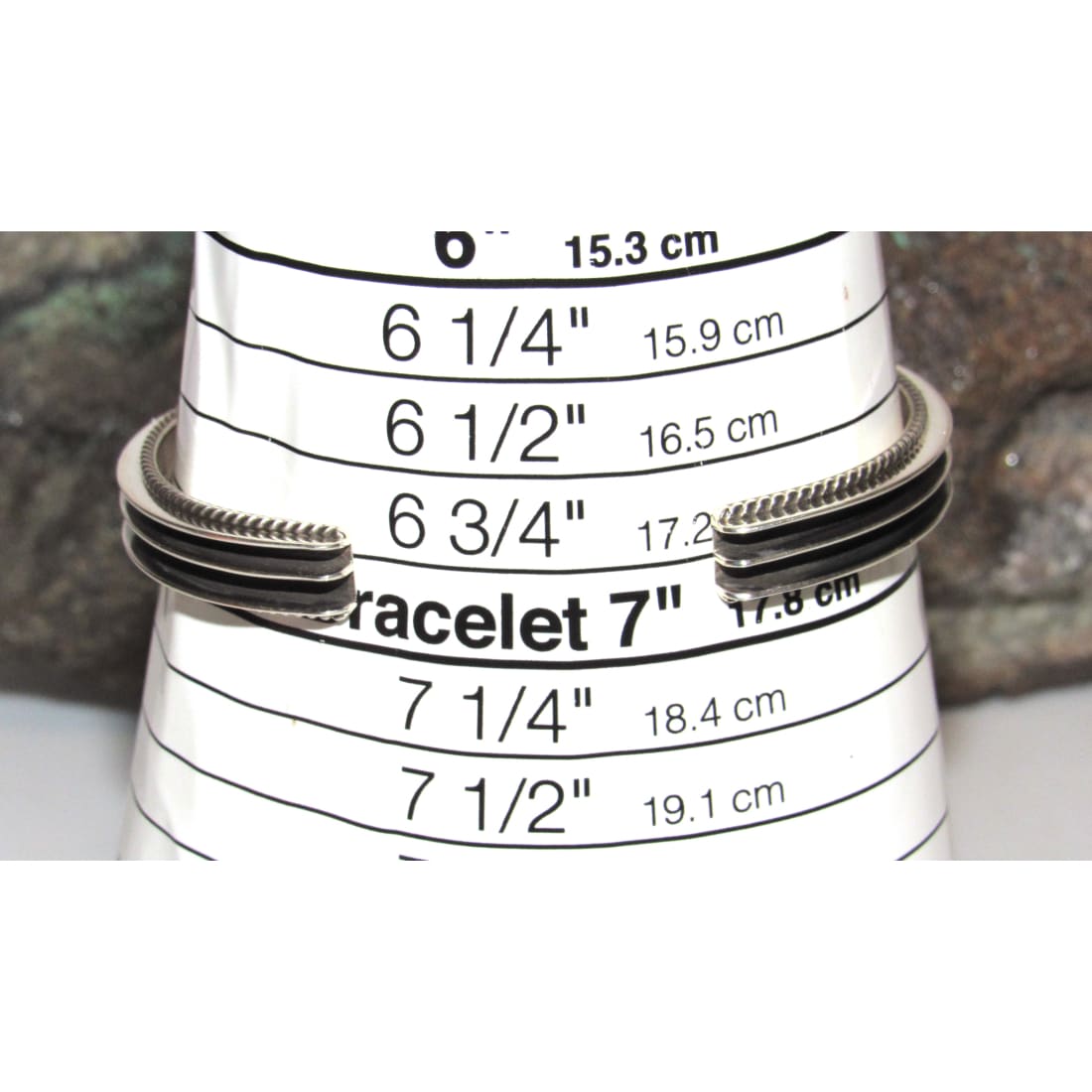 Navajo Royston Turquoise Sterling Silver Stacker Bracelet