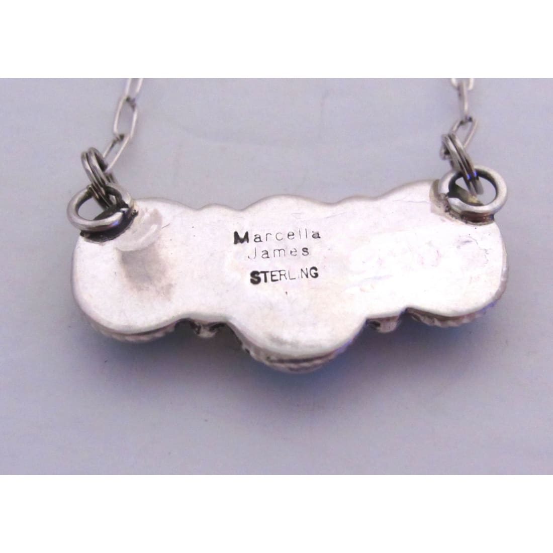 Navajo Sleeping Beauty Turquoise Cluster Bar Necklace
