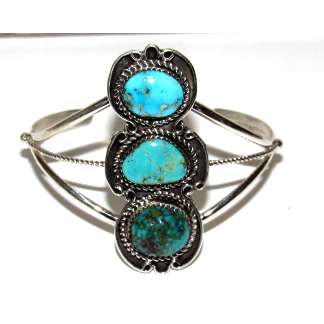 Navajo Sonoran Gold Turquoise Adjustable Cuff Bracelet