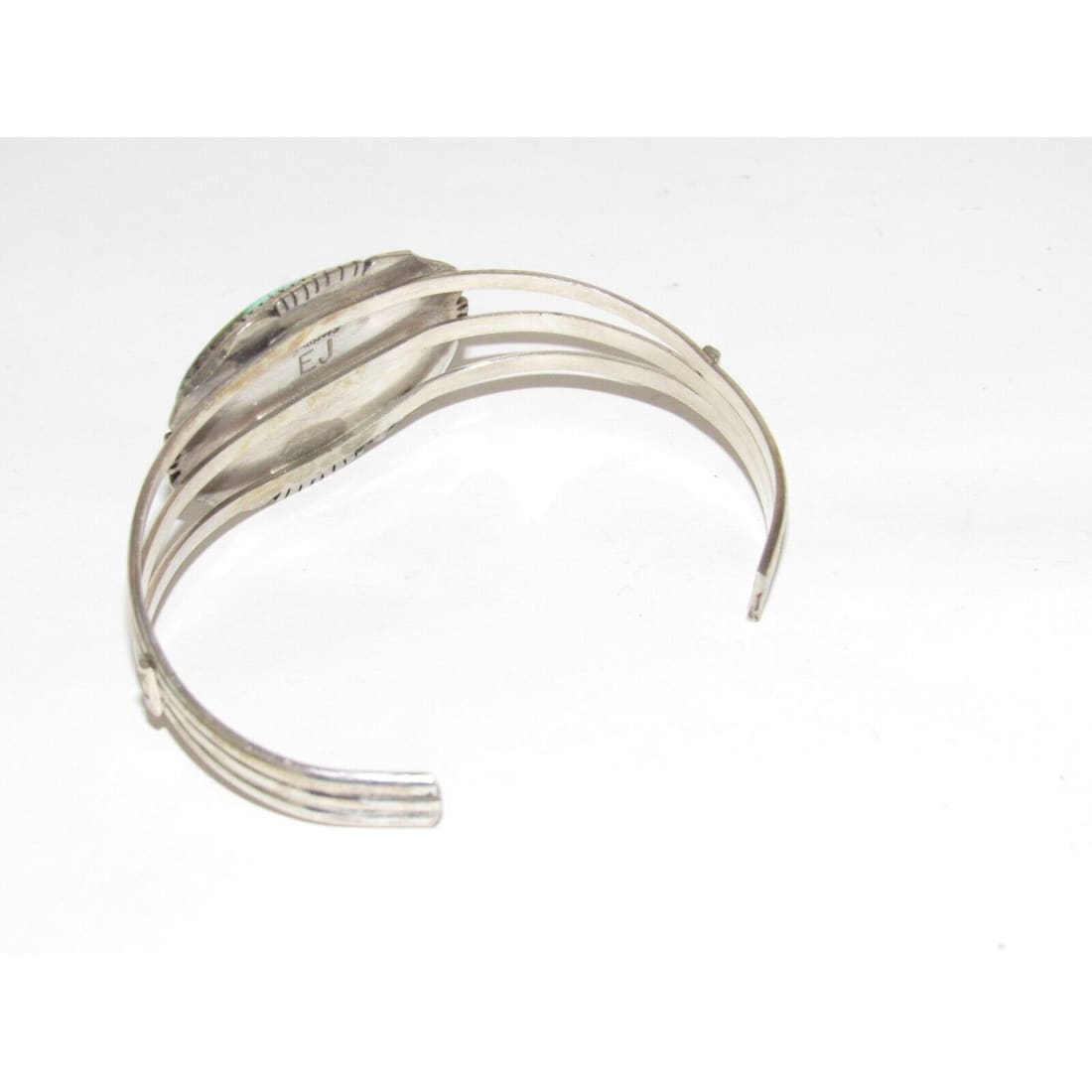 Navajo Sonoran Gold Turquoise Cuff Bracelet Sterling Silver