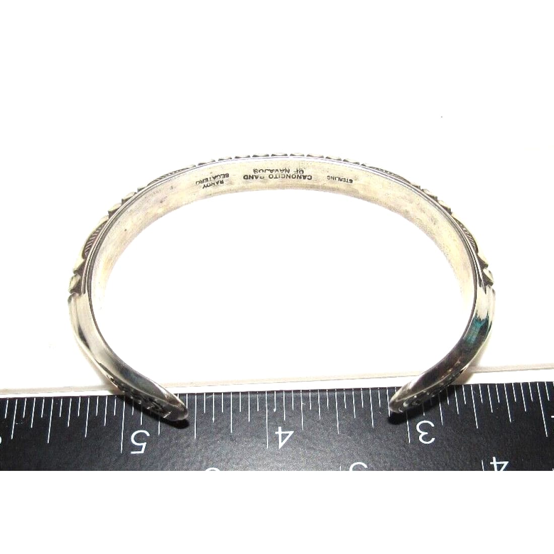 Navajo Sterling Carinated Ingot Double Sided Cuff Bracelet R