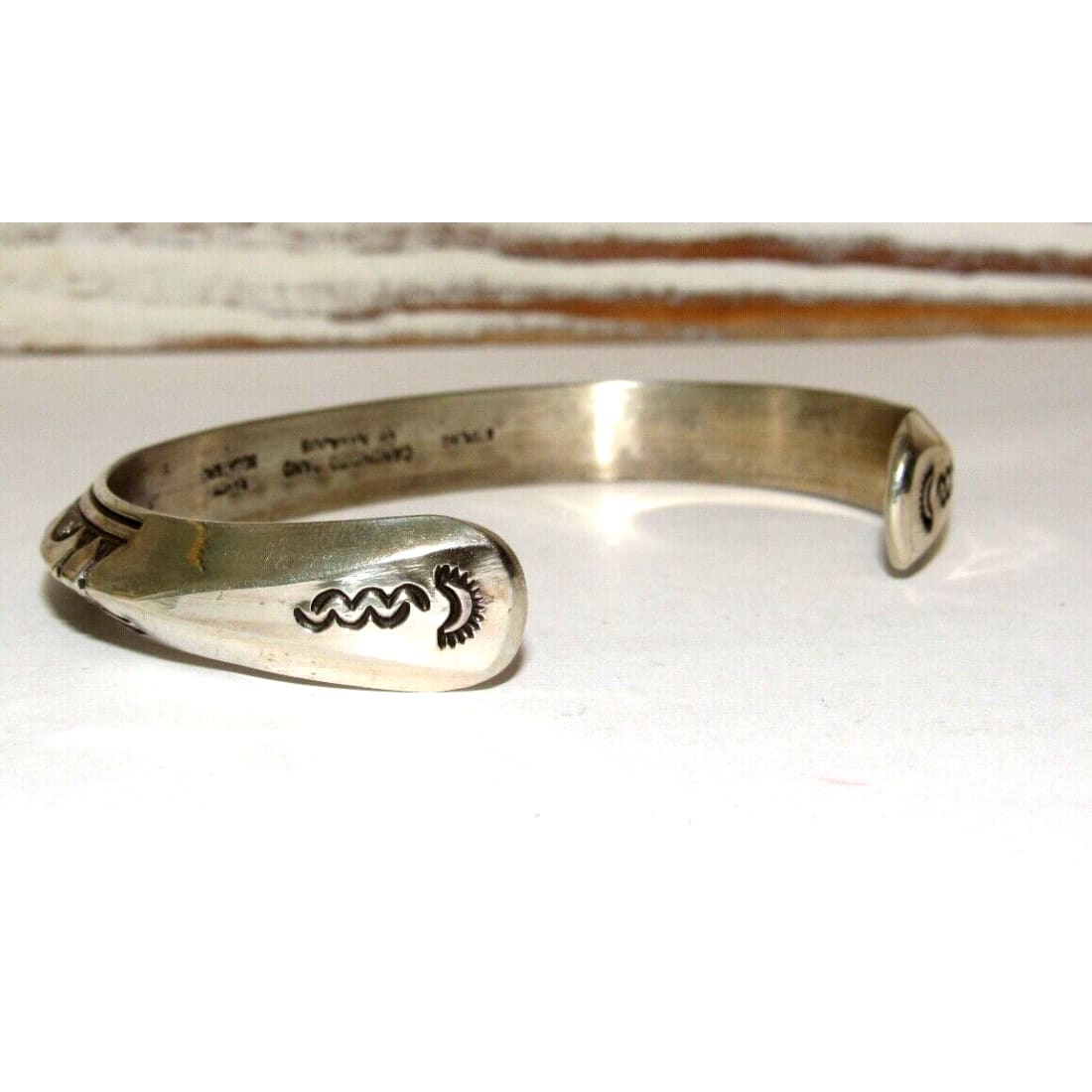 Navajo Sterling Carinated Ingot Double Sided Cuff Bracelet R