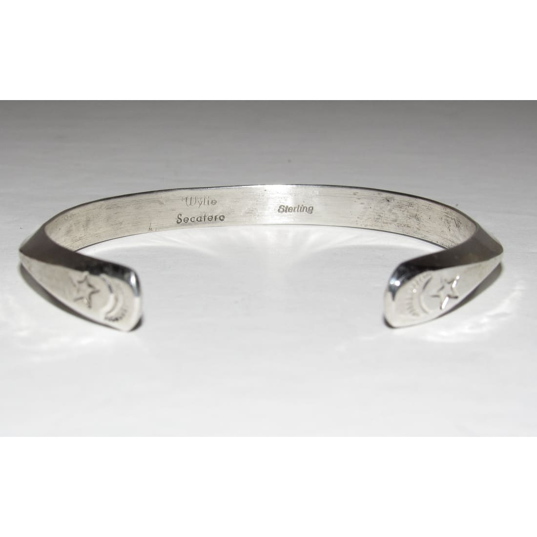 Navajo Sterling Carinated Ingot Double Sided Cuff Bracelet